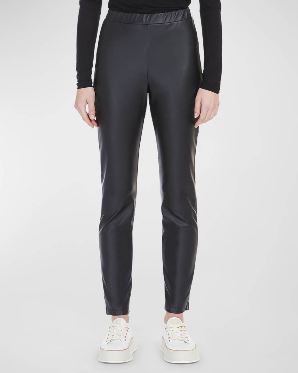 Rodano Cropped Faux Leather Pants