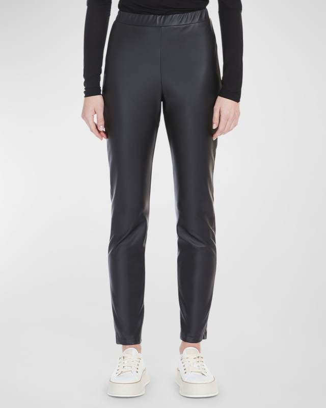 Rodano Cropped Faux Leather Pants