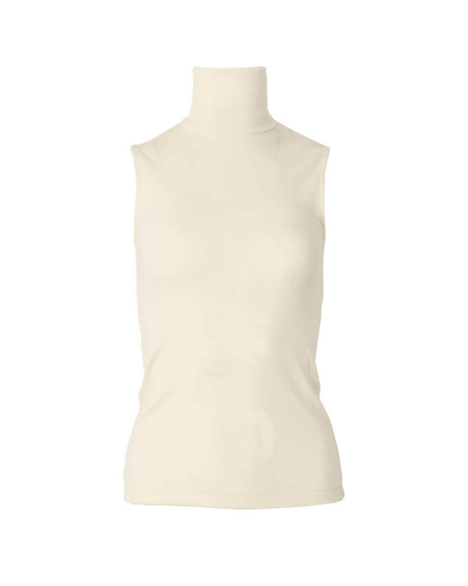 Fine Merino Sleeveless Turtleneck