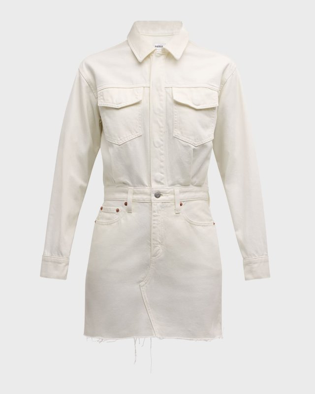 Nina Mini Denim Shirtdress