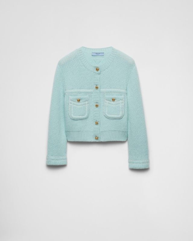 PRADA knitted wool cardigan