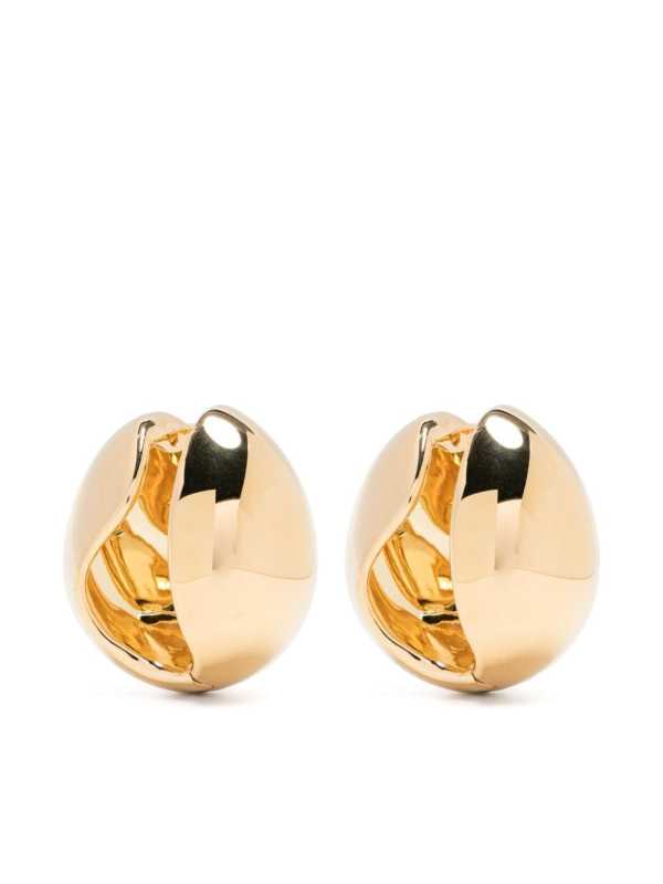 logo huggie-hoop earrings