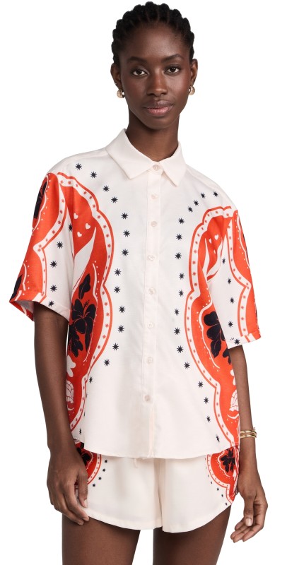 Seven Wonders Western Shirt Sand/Jaffa