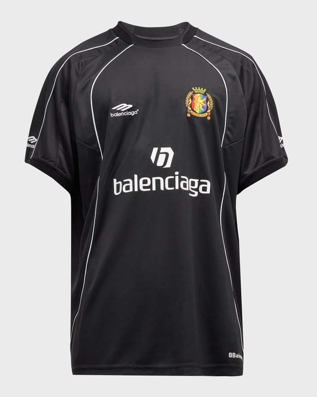 Men's Lion Crest Soccer T Shirt Oversized