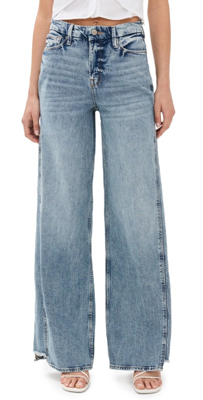 Good American Good Skate Step Insert Outseam Jeans Indigo667