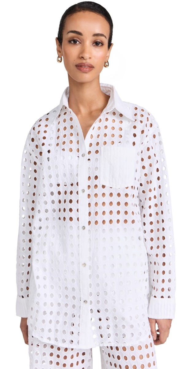 Solid & Striped The Oxford Tunic Marshmallow