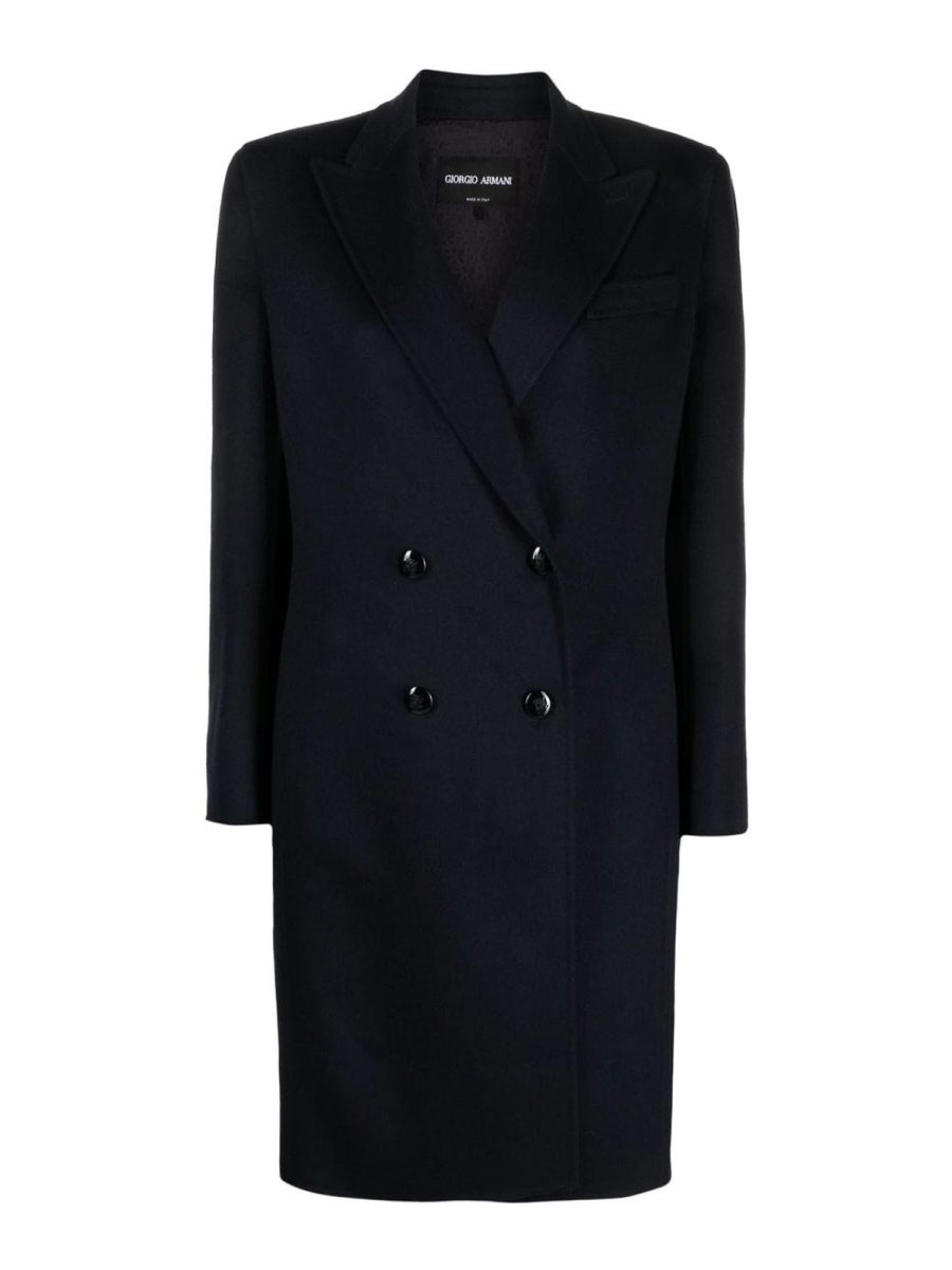 Giorgio Armani Manteau Court - Noir