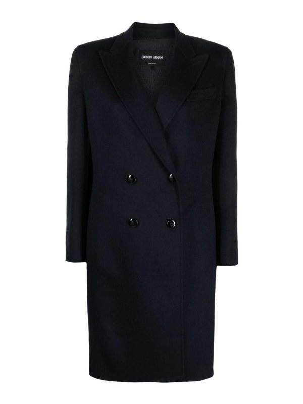 Giorgio Armani Manteau Court - Noir