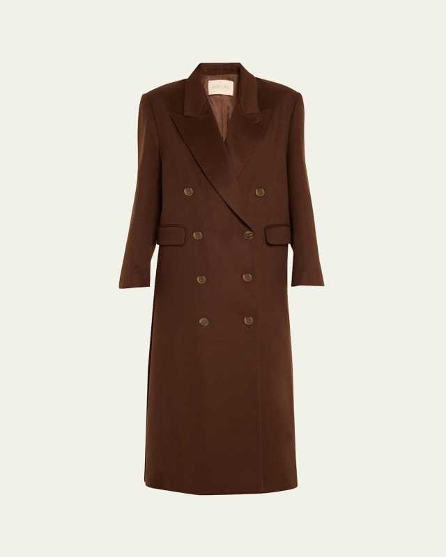 Lilli Double-Breasted Cashmere Coat