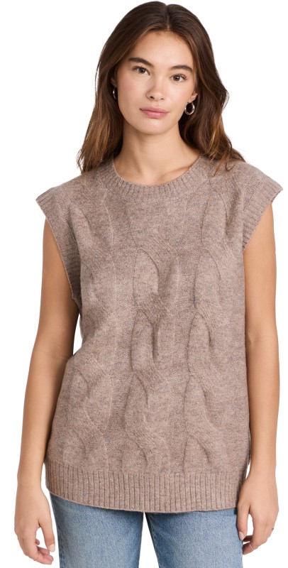 Line & Dot Bershka Vest Taupe