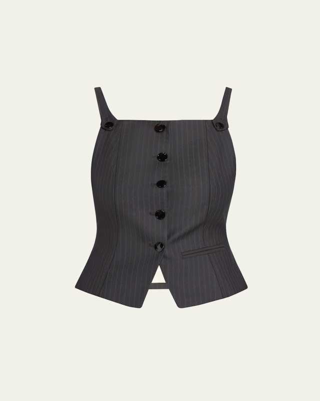 Pinstripe Suiting Vest