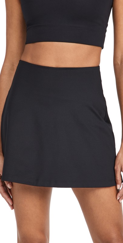 Girlfriend Collective High Rise Skort Black