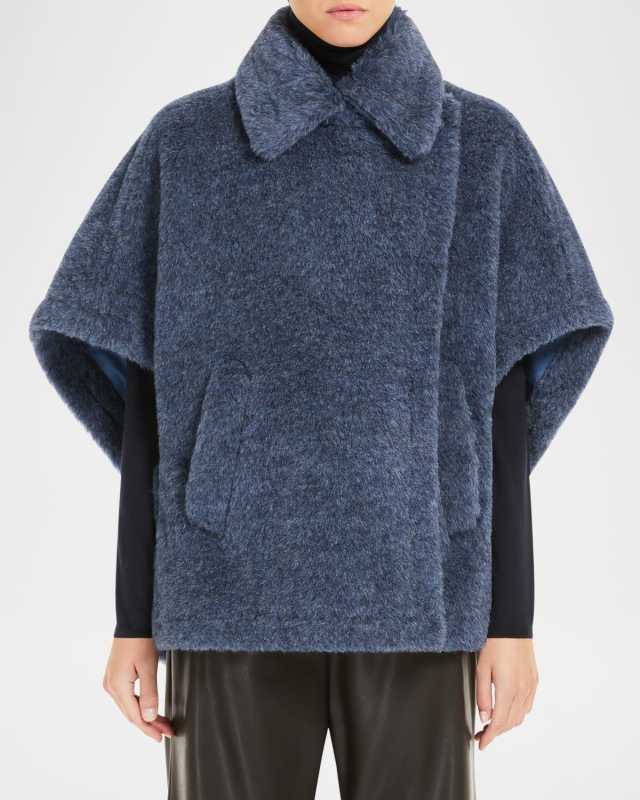 Tebe Wool-Blend Cape