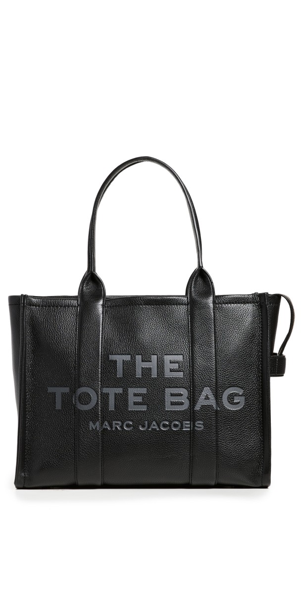Marc Jacobs The Leather Large Tote Bag Black