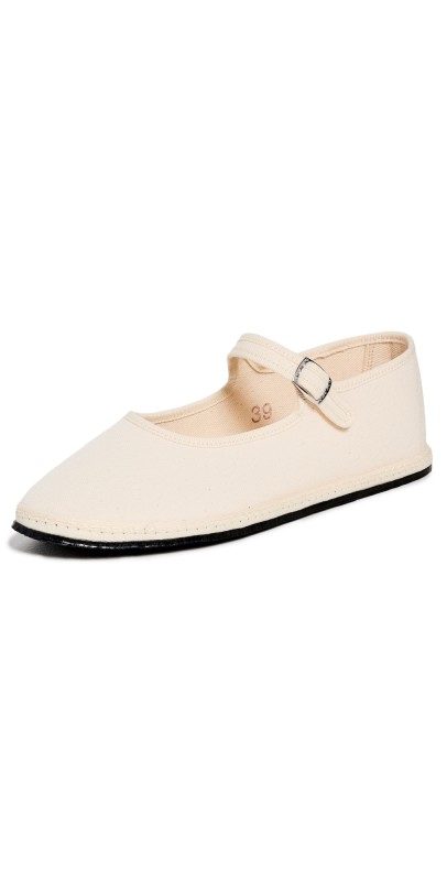 ViBi VENEZiA Mary Janes Ecru Flats Ecru