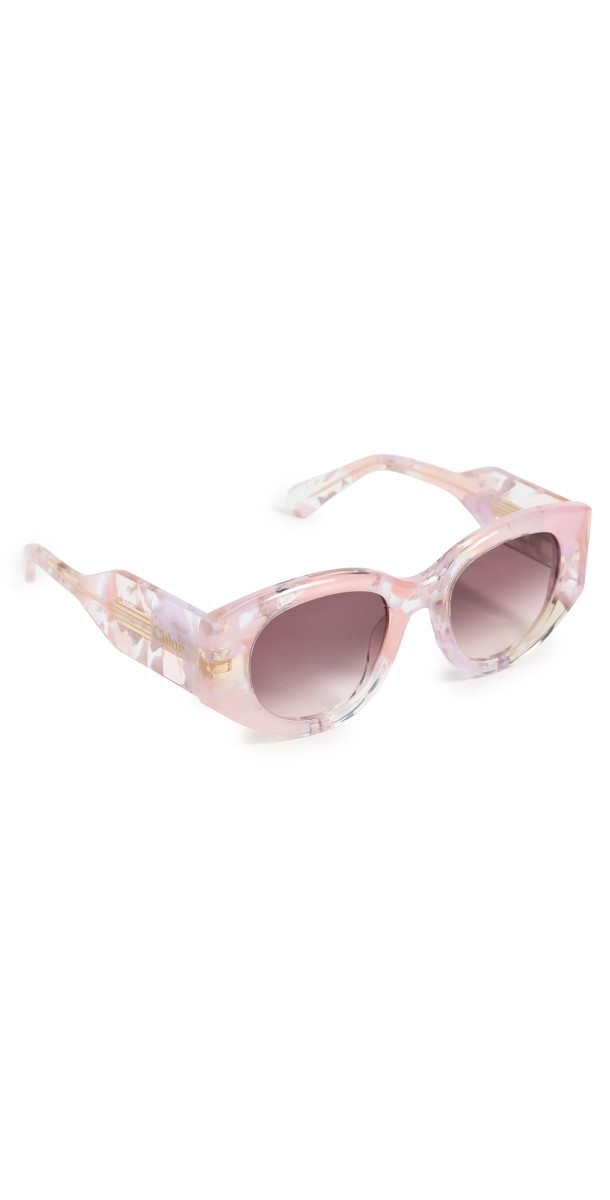 Chloé Gayia Sunglasses Nude/Nude/Violet