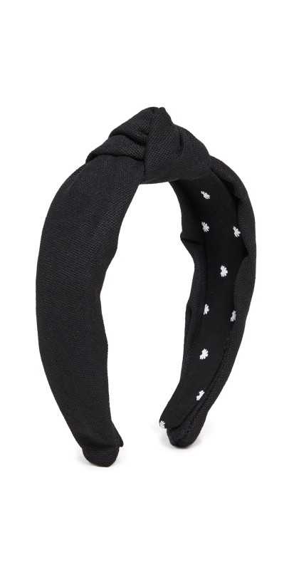 Lele Sadoughi Classic Black Headband Jet