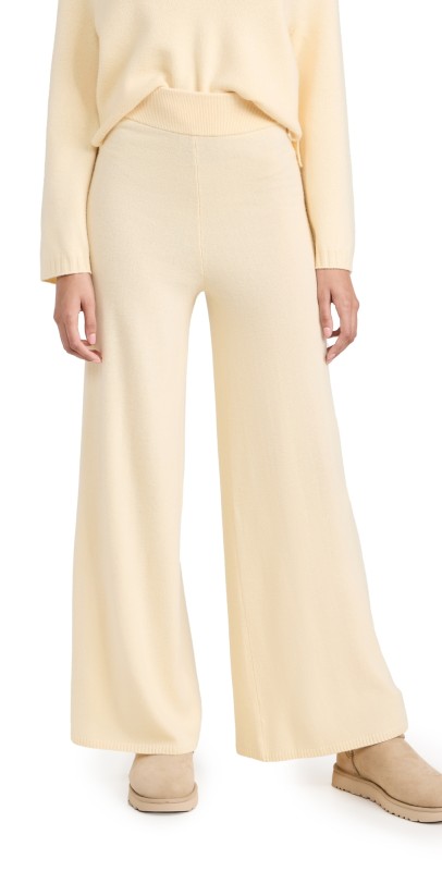 Leset Zoe Wide Leg Pants Lemon