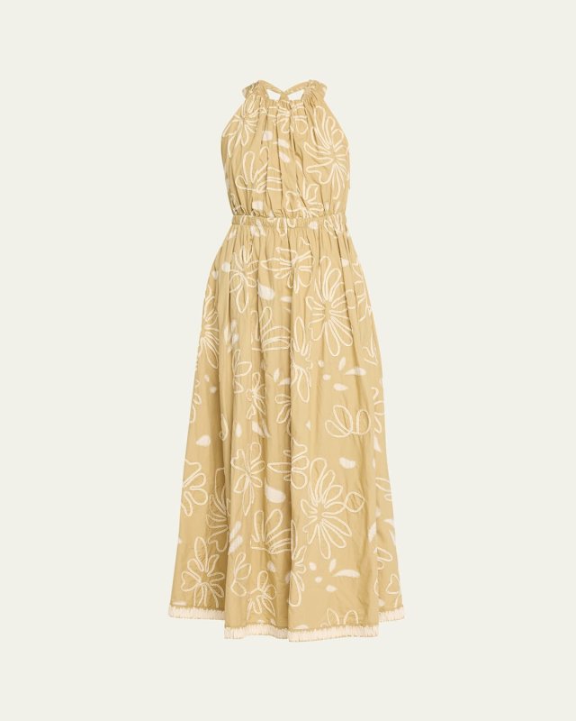 Viola Embroidered Maxi Dress