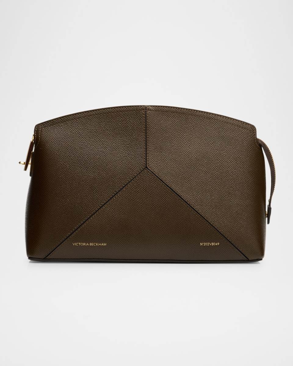 The Victoria Zip Leather Clutch Bag