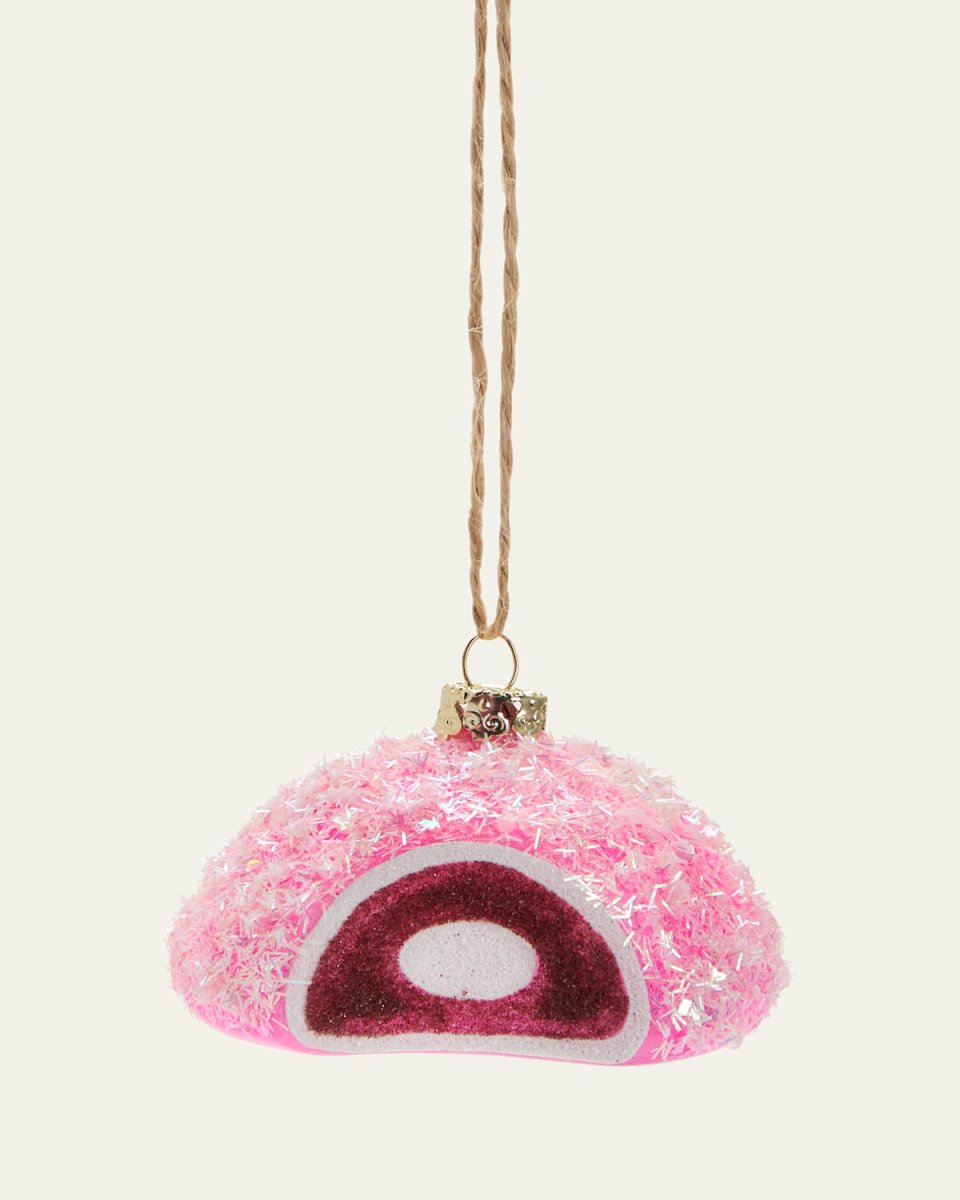 Pink Snowball Christmas Ornament