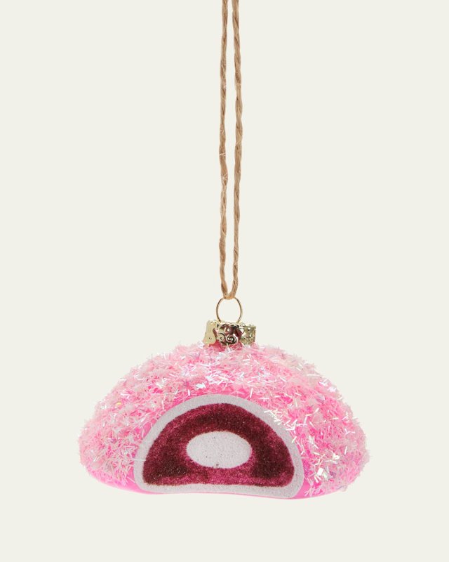 Pink Snowball Christmas Ornament