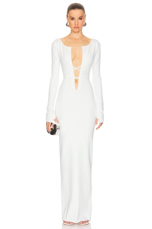 HELSA Niall Deep V Neck Dress