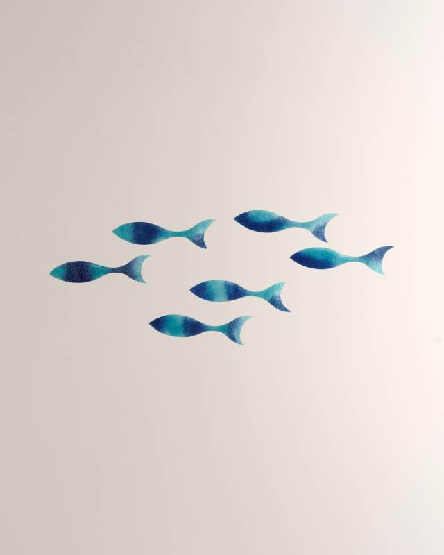 Wall Fish Decor, Set of 6