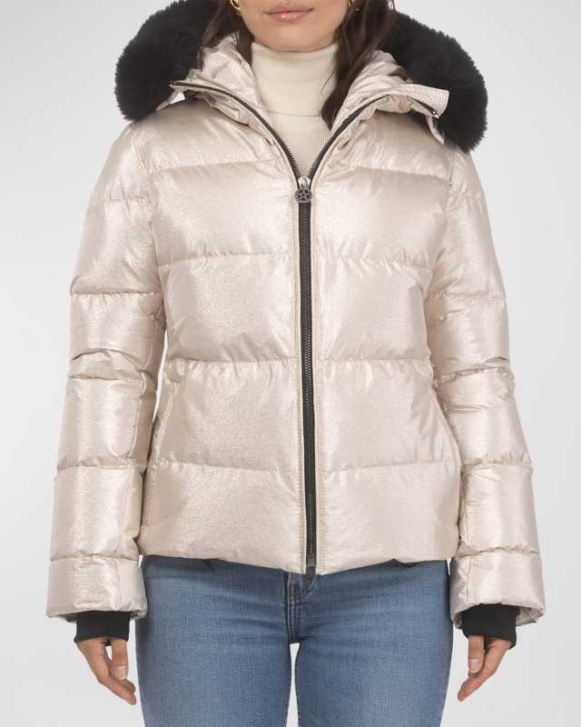 Apres-Ski Jacket With Detachable Toscana Lamb Shearling Hood Trim