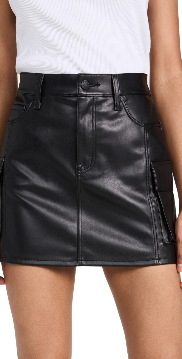 Pistola Denim Rhea Cargo Skirt Slate Black