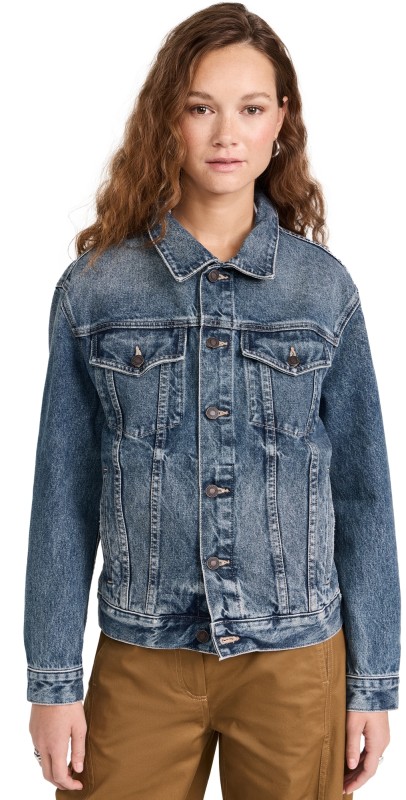 Nili Lotan Hubert Denim Jacket Ocean Wash