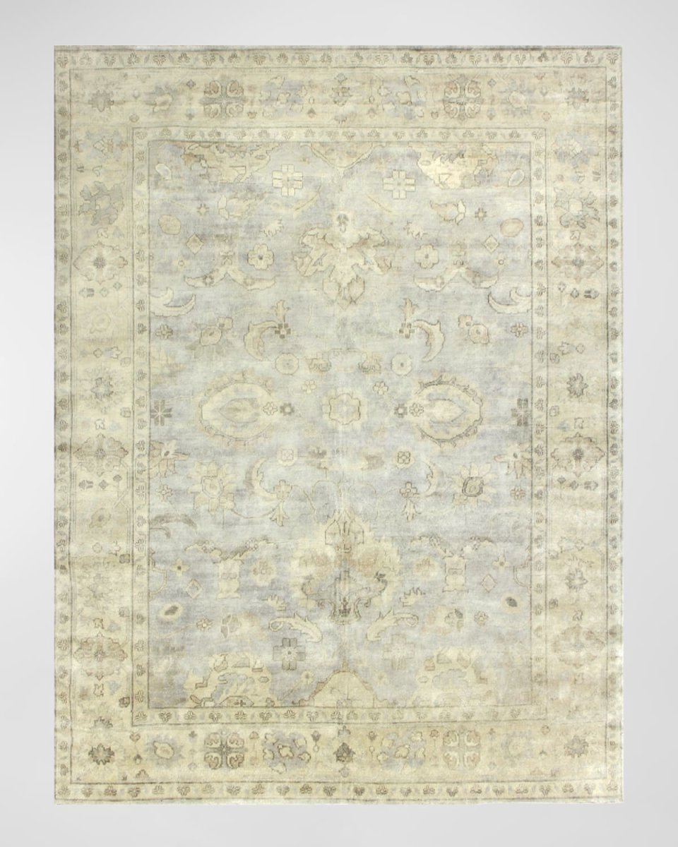 Annetta Antique Oushak Rug, 12' x 15'