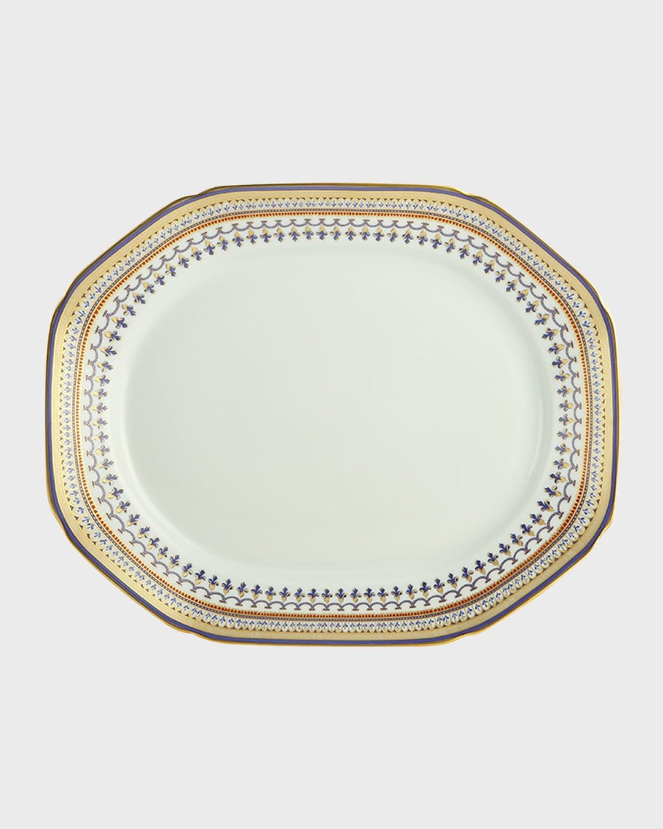 Chinoise Blue Octagonal Platter