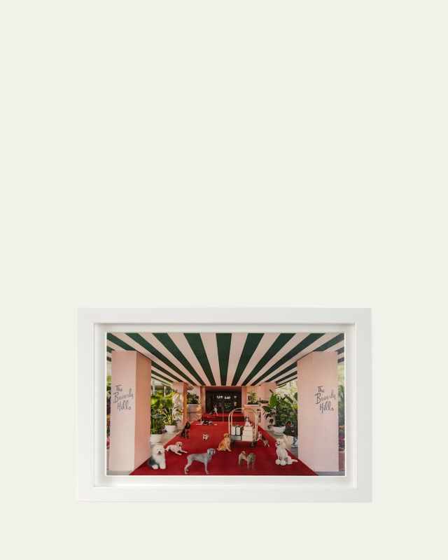 "Dogs at the Beverly Hills Hotel" Mini Giclee Print