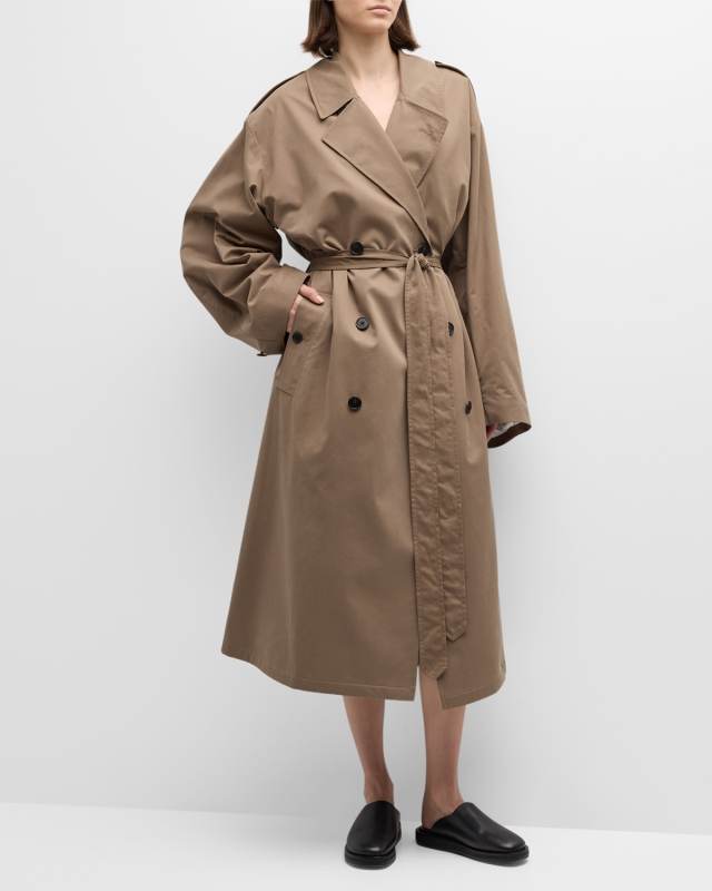 Montrose Belted Cashmere-Blend Trench Coat