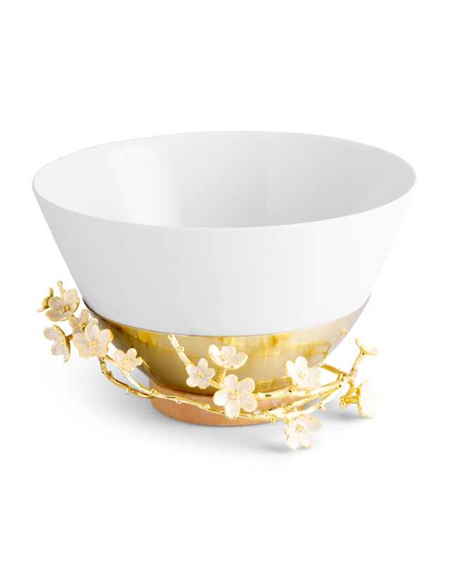 Cherry Blossom Porcelain Serving Bowl