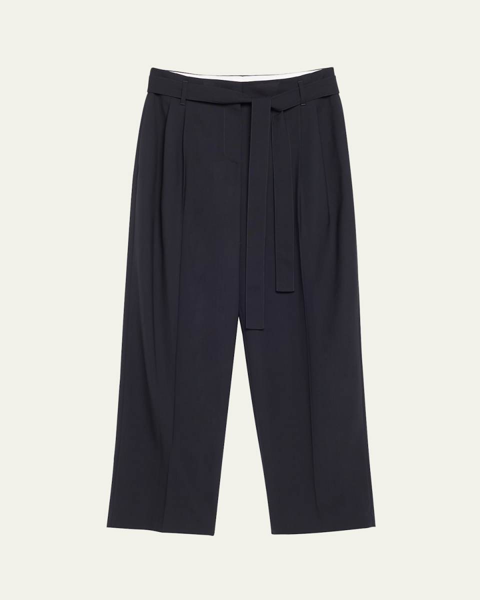 Lonan Straight Leg Wool Pants