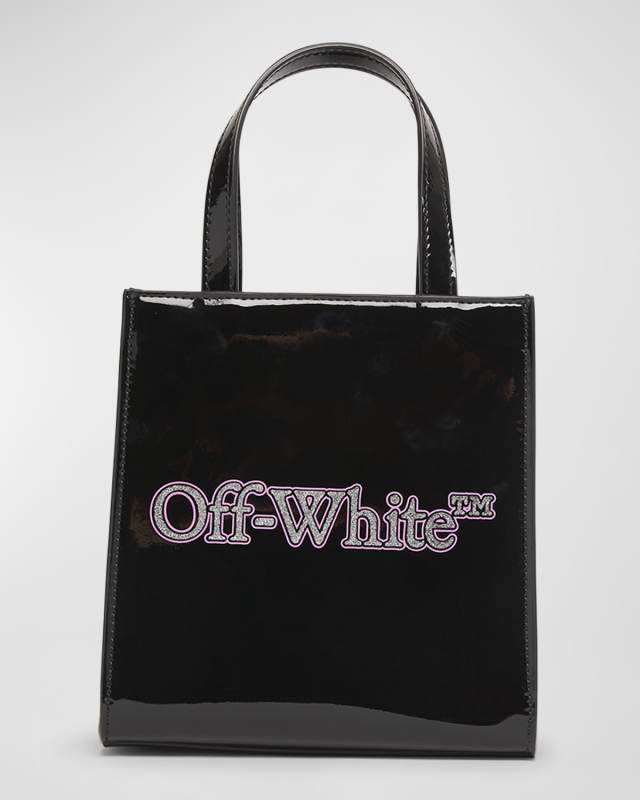 Girl's Bookish Glitter Logo-Print Mini Bag