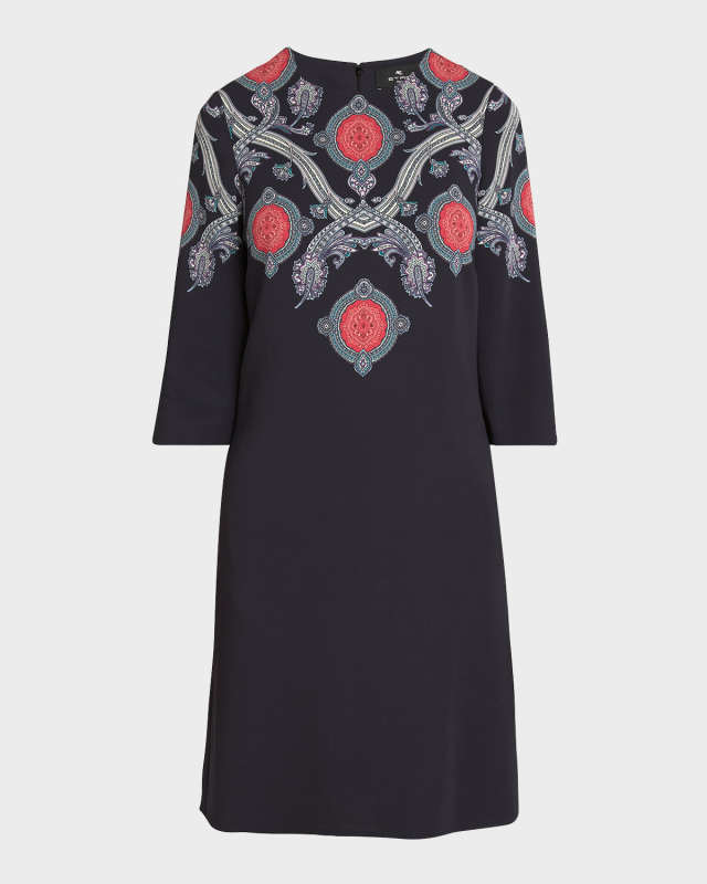 Printed Shift Dress