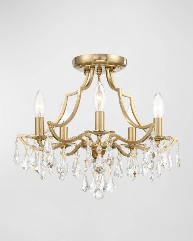 Cedar Polished Chrome Flush-Mount Light