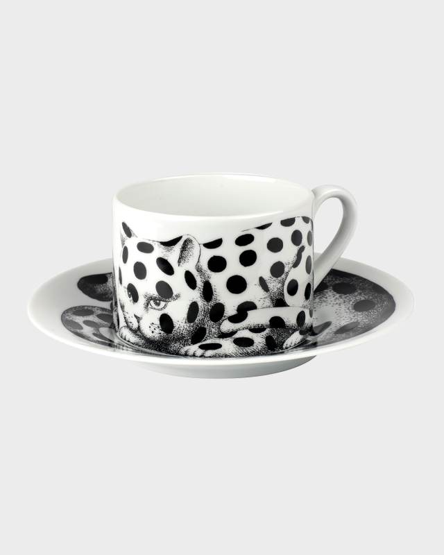 Tea Cup High Fidelity Pois Spotted Cat
