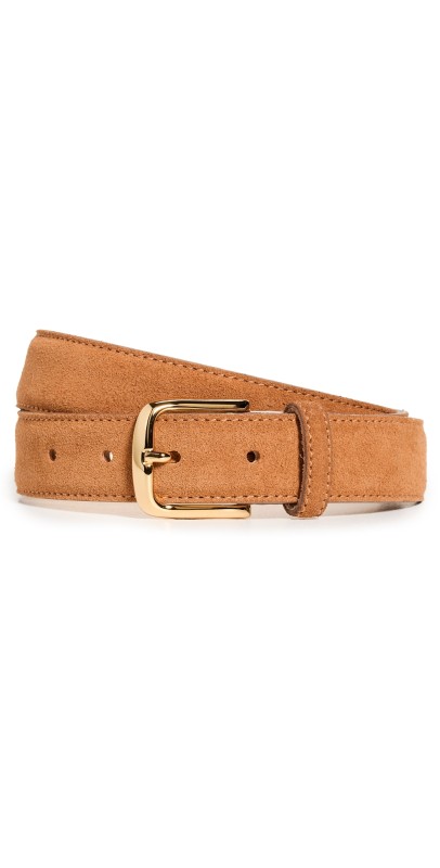 Aureum No. 4 Camel Suede Belt Camel/Gold