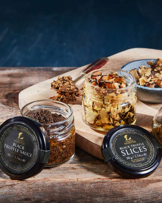 Truffle Preserve Selection: Minced, Slices, Sauce