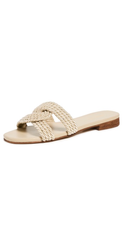 KAANAS Olas Corded Infinity Sandals Oat