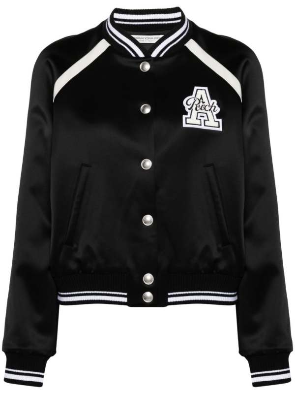 logo-patch padded jacket
