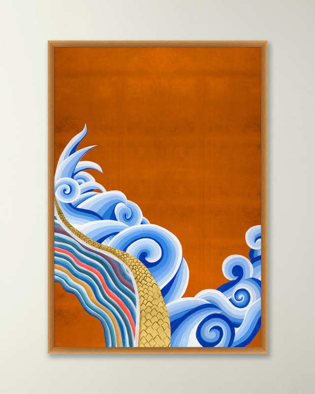 "Imperial Dragon 1" Framed Giclee