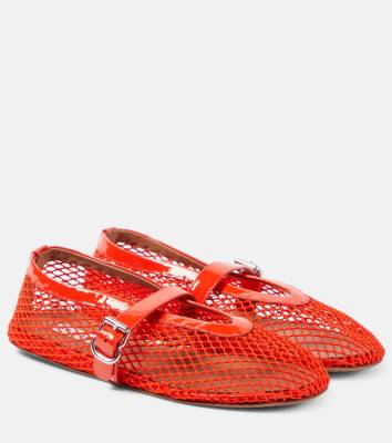 ALAIA Fishnet ballet flats