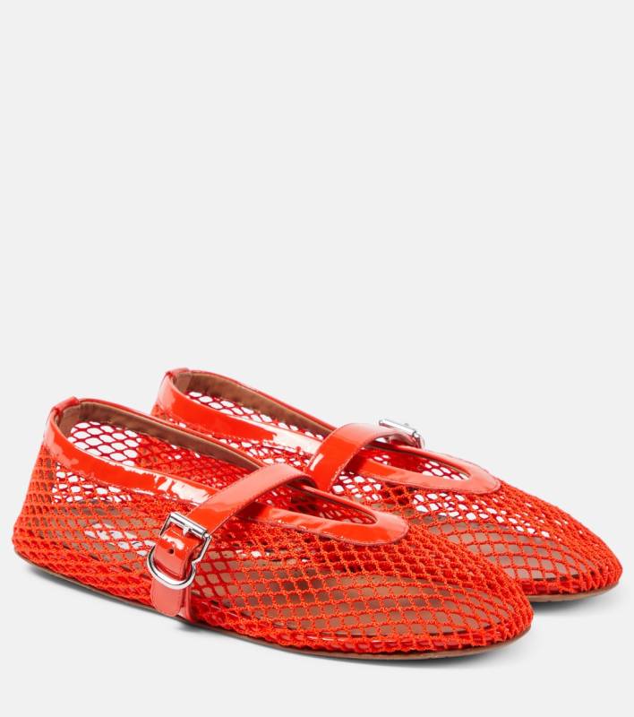 ALAIA Fishnet ballet flats
