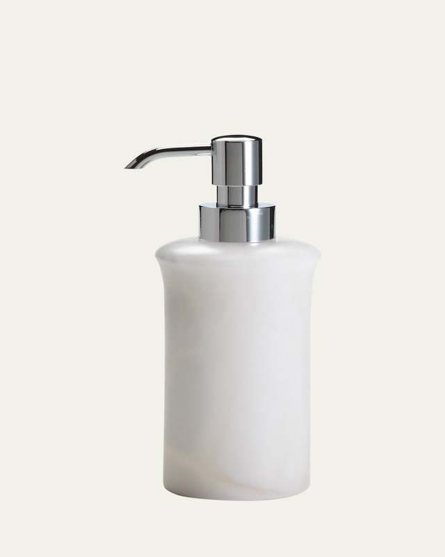 Alisa Alabaster Pump Dispenser, White