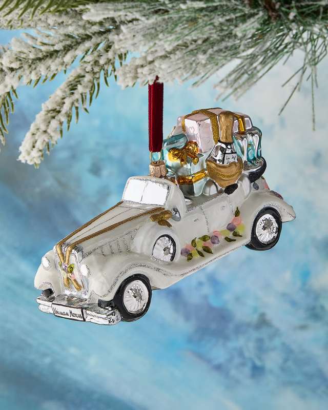 Wedding Car Christmas Ornament